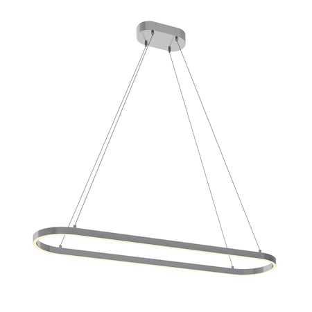 Afx Glo 48'' LED Linear Pendant - Satin Nickel Finish GLOP4812L30D1SN